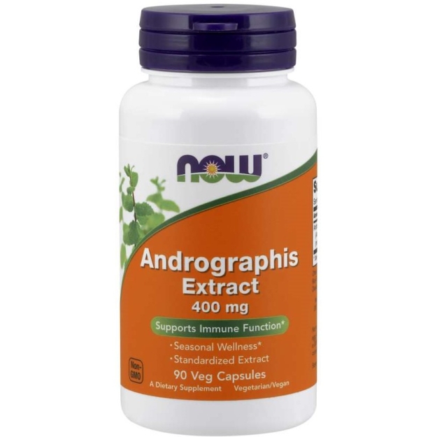 NOW Andrographis Extract 400 mg 90 vege kapsulas bilde NOW Andrographis Extract 400 mg 90 vege kapsulas fotogrāfija