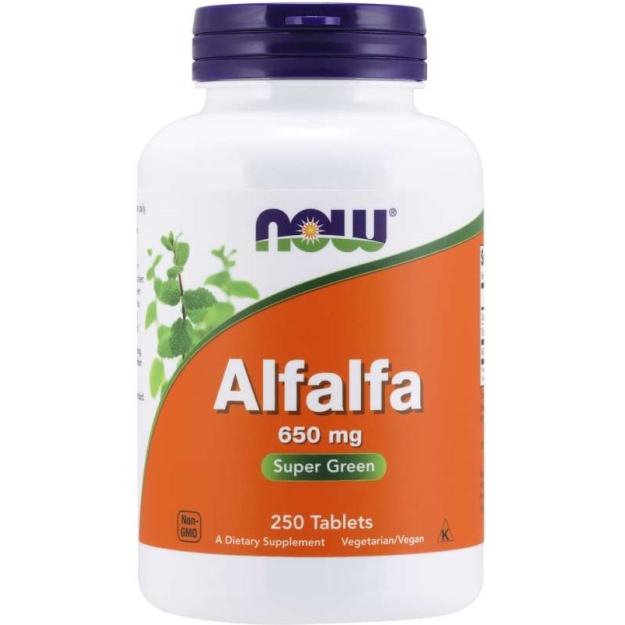 NOW Alfalfa 10 grain 250 таблеток картинка NOW Alfalfa 10 grain 250 таблеток фото