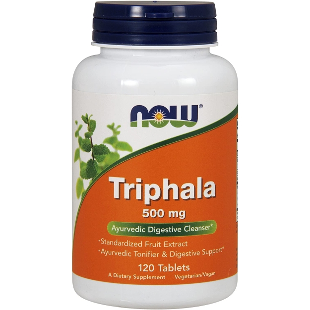 NOW Triphala 500 мг 120 таблеток картинка NOW Triphala 500 мг 120 таблеток фото