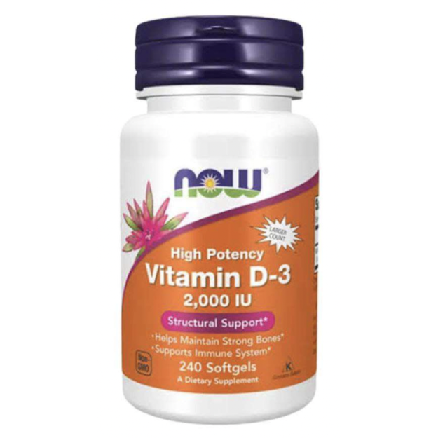 NOW Foods D3 vitamīns 2000 IU 50 mcg 240 softgels NOW Foods D3 vitamīns 2000 IU 50 mcg 240 softgels