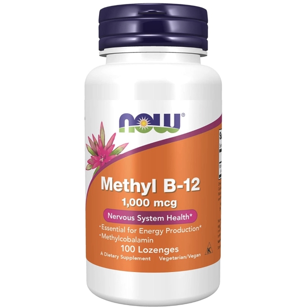 NOW Methyl B12 1000 мкг 60 таблеток фото