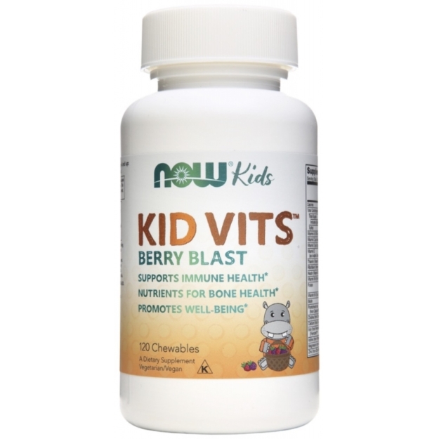 NOW Kid Vits - Berry Blast - 120 chewing tablets photo