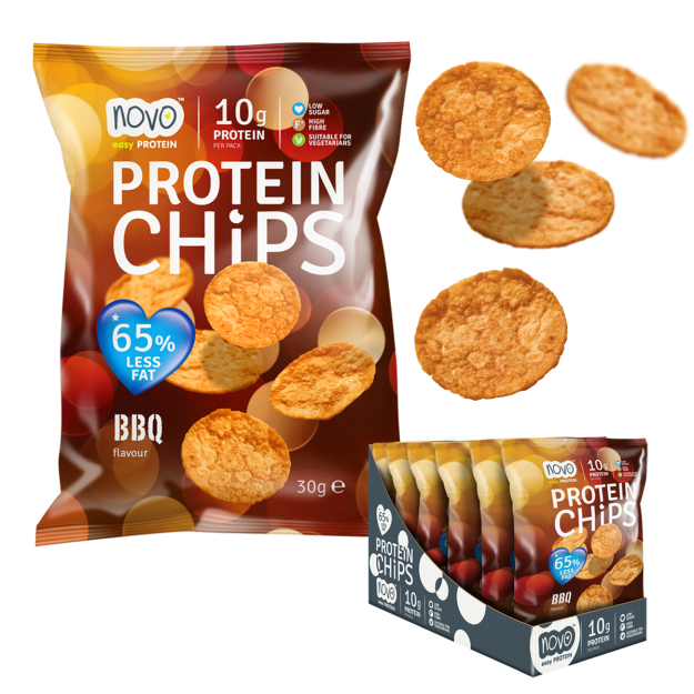Novo Nutrition Protein Chips 30 g - BBQ картинка Novo Nutrition Protein Chips 30 g - BBQ фото