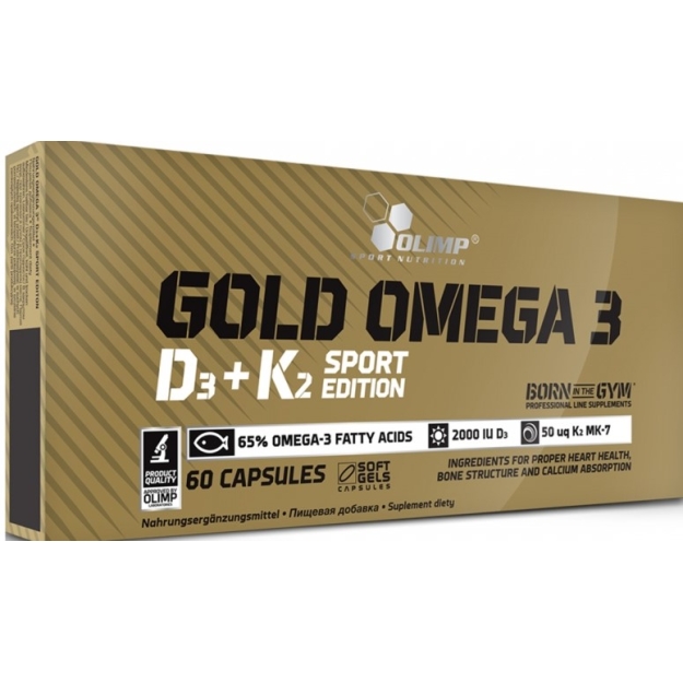 Gold Omega 3 D3+K2 Sport Edition 60 капсул