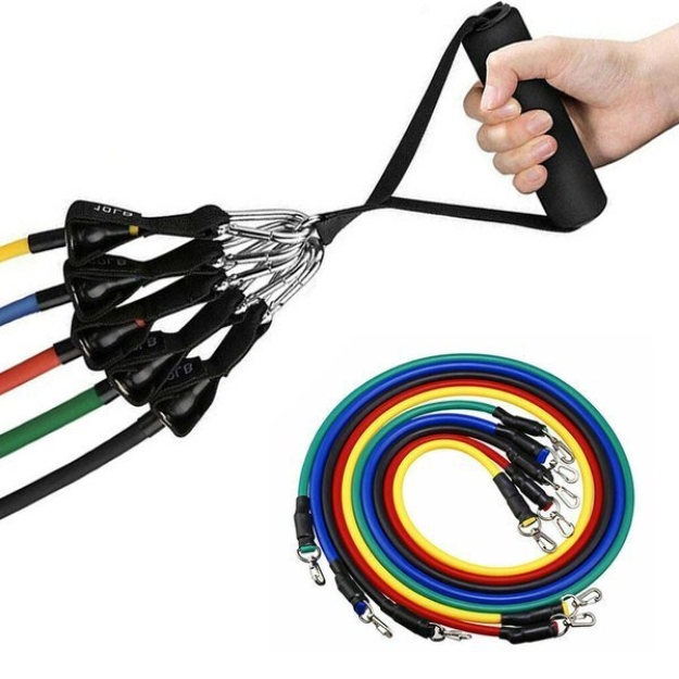 Ostrovit Expander treniruočių juostos Nustatykite 5 juostas paveikslėlį Ostrovit Expander treniruočių juostos Nustatykite 5 juostas nuotrauka