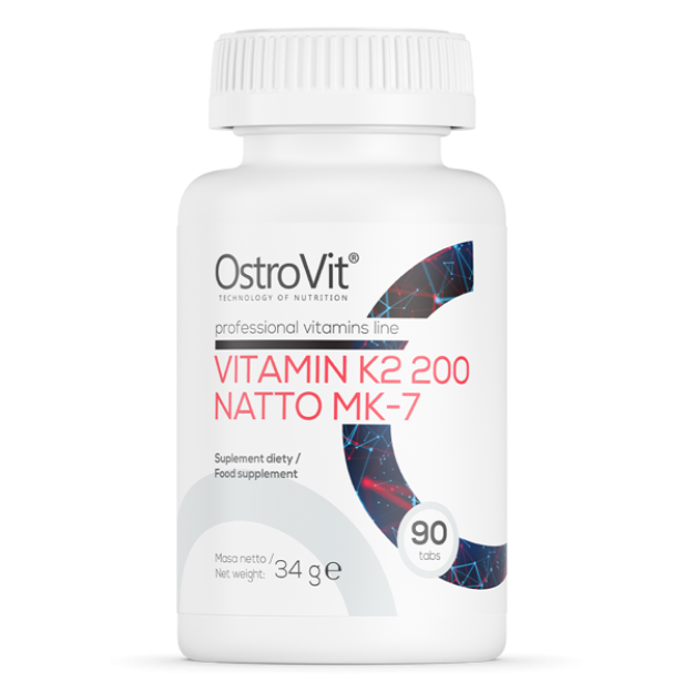 Ostrovit Vitaminas K2 200 Natto MK-7 90 tablečių paveikslėlį Ostrovit Vitaminas K2 200 Natto MK-7 90 tablečių nuotrauka