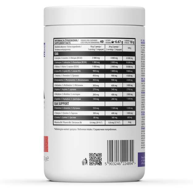 Ostrovit EAA 400 g bilde Ostrovit EAA 400 g fotogrāfija