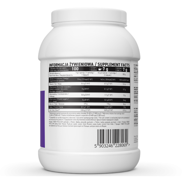 Ostrovit Pluoštas Psyllium 700 g paveikslėlį Ostrovit Pluoštas Psyllium 700 g nuotrauka