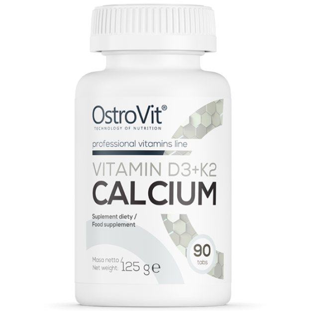 Ostrovit D3 vitamīna + K2 + kalcija 90 tabletes fotogrāfija
