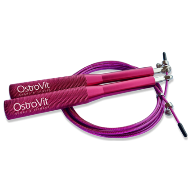 Ostrovit Metalinė šokinėjimo virvė 3 m rožinė paveikslėlį Ostrovit Metalinė šokinėjimo virvė 3 m rožinė nuotrauka