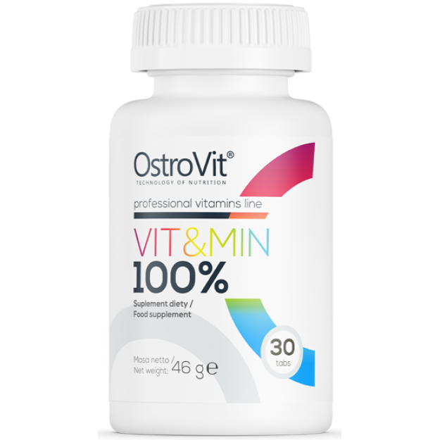 Ostrovit 100% Vit&Min 30 tabletes fotogrāfija