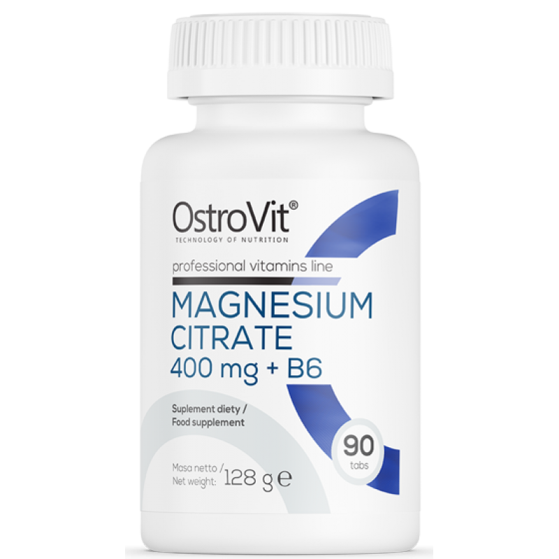 Ostrovit Magneesiumtsitraat 400 mg + B6 90 tabletti