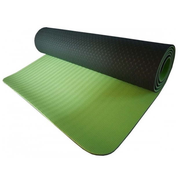 Yoga mat premium võimlemismatt (6 mm) - roheline
