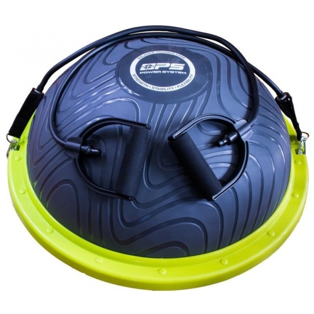 Balance Trainer Zone - Bosu bumba ar rokturiem - zaļa
