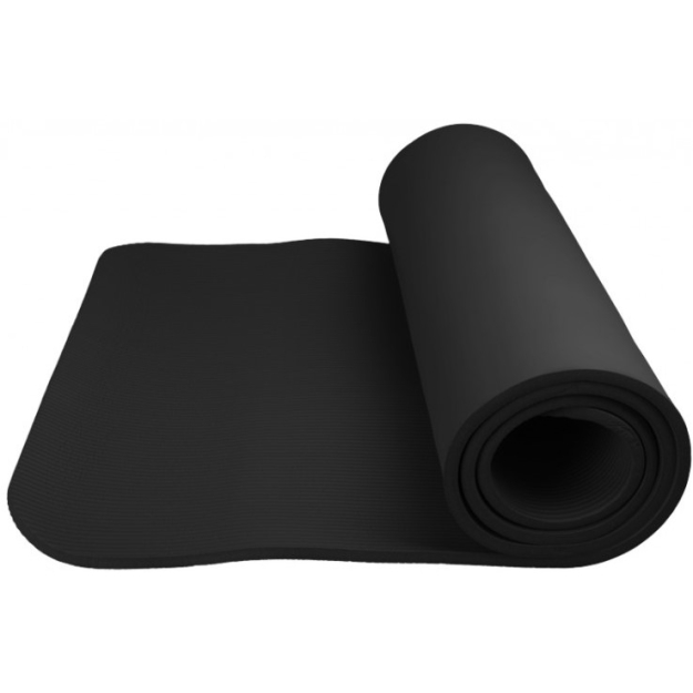 Power System Fitness yoga mat plus - gymnastic mat (1 cm) - black photo