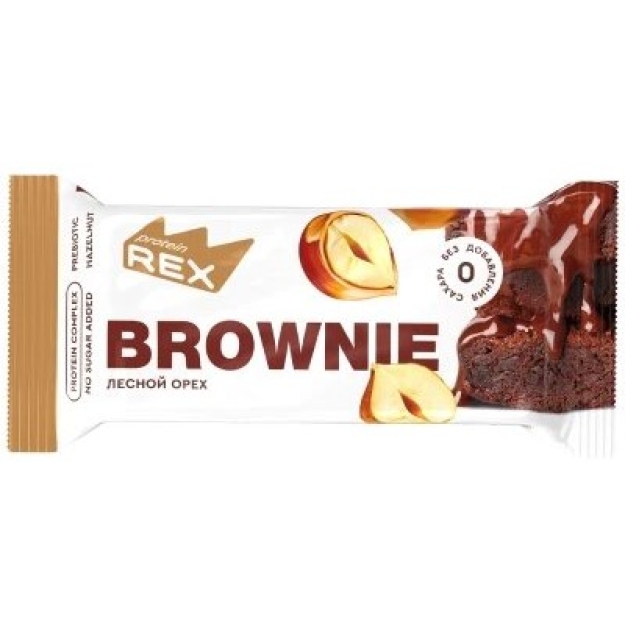 Protein Rex Olbaltumvielu kūka - Brownie ar lazdu riekstiem 50 g x 12 Protein Rex Olbaltumvielu kūka - Brownie ar lazdu riekstiem 50 g x 12
