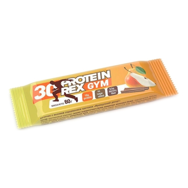 Protein Rex Protein bar GYM Prantsuse dessert - 60 g foto