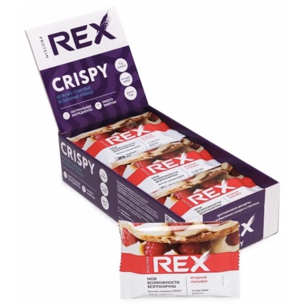 Protein Rex Olbaltumvielu graudu maize, ogu millefeuille 55 g x 12 Protein Rex Olbaltumvielu graudu maize, ogu millefeuille 55 g x 12