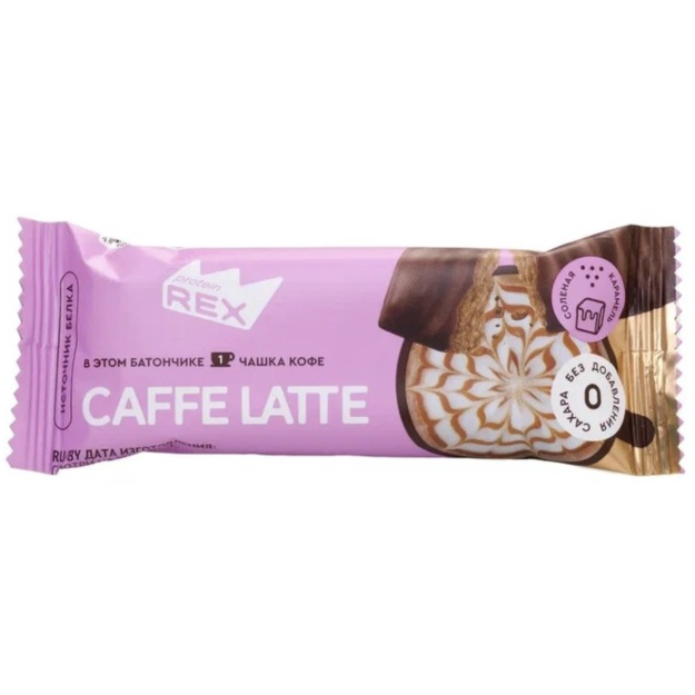 Protein Rex Coffee protein bar 40 g - Salted Caramel Latte x 12 Protein Rex Coffee protein bar 40 g - Salted Caramel Latte x 12