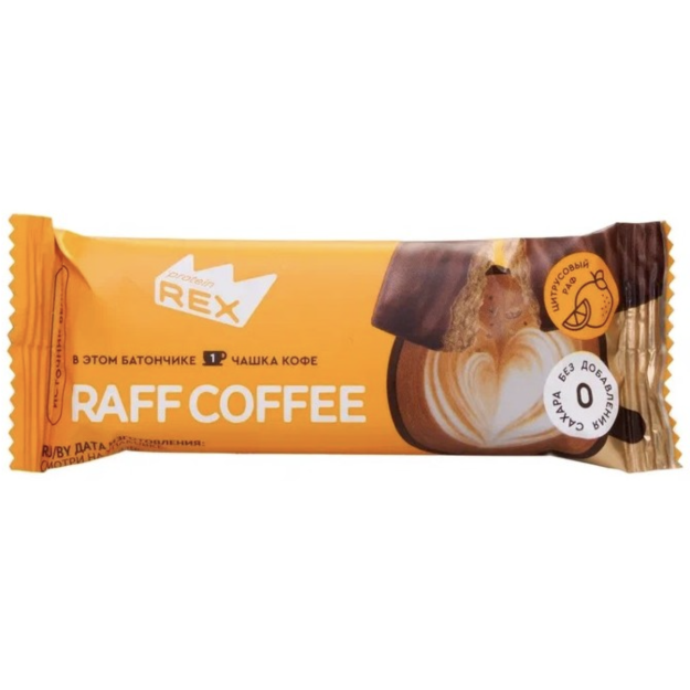 Protein Rex Proteiinibatoon kohviga 40 g - Сitrus Raff x 12 Protein Rex Proteiinibatoon kohviga 40 g - Сitrus Raff x 12
