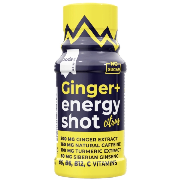 Puls Nutrition Ingver + Energy Shot 60 ml pilt Puls Nutrition Ingver + Energy Shot 60 ml foto
