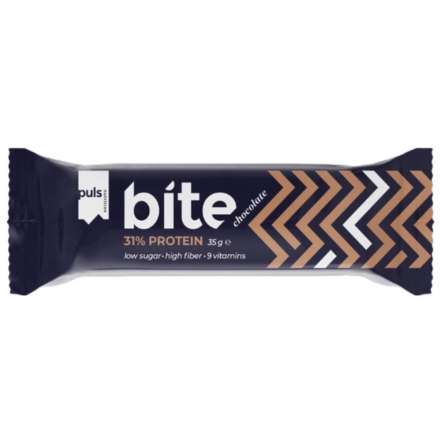 Puls Nutrition "Bite" baltymų batonėlis 35 g - šokoladinis