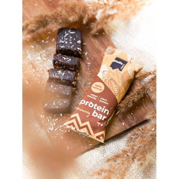 Puls Nutrition Natural Protein Bar 40 g - brownie picture Puls Nutrition Natural Protein Bar 40 g - brownie photo