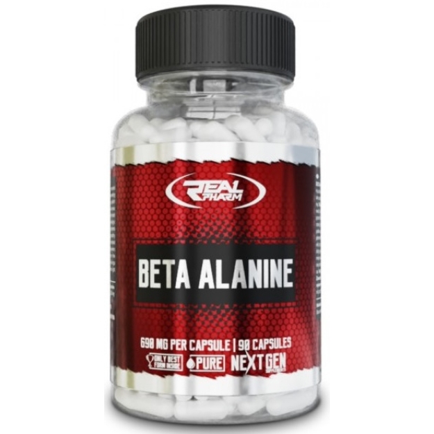 Real Pharm Beta alaninas 690 mg 90 kapsulių Real Pharm Beta alaninas 690 mg 90 kapsulių