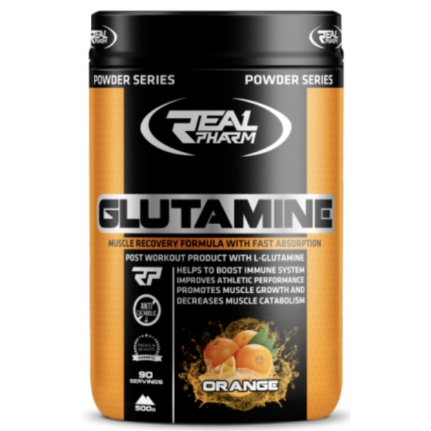 Real Pharm Glutaminas 500 g paveikslėlį Real Pharm Glutaminas 500 g nuotrauka