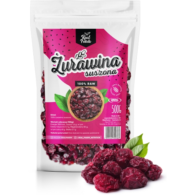 Real Pharm Dried cranberries 500 g picture Real Pharm Dried cranberries 500 g photo