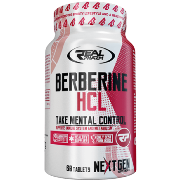 Real Pharm Berberine HCL 60 tabletti foto