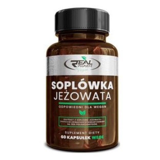 Real Pharm Sēņu lauvas krēpes 60 vegānu kapsula