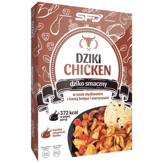 SFD Nutrition Курица в "охотничьем соусе" с булгуром и овощами 300 г фото