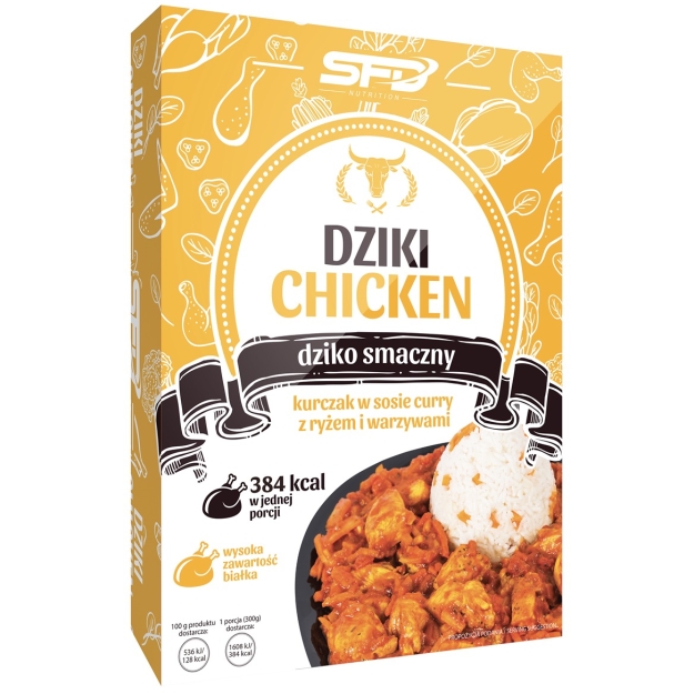 SFD Nutrition Vistas gaļa karija mērcē ar rīsiem un dārzeņiem 300 g fotogrāfija