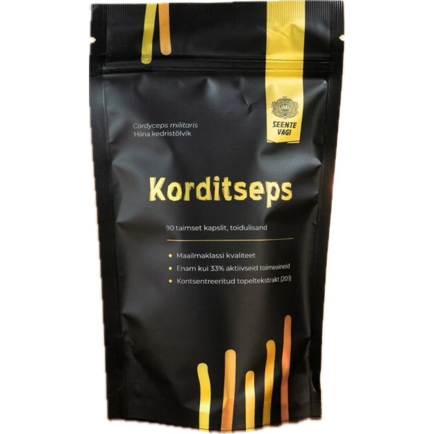 Seente Vägi Cordyseps Extract 90 vegan capsules Seente Vägi Cordyseps Extract 90 vegan capsules