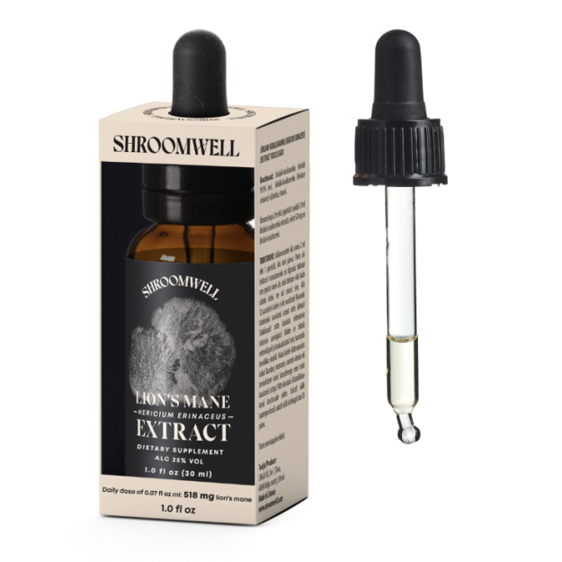 Shroomwell Экстракт львиной гривы 30 мл Shroomwell Экстракт львиной гривы 30 мл
