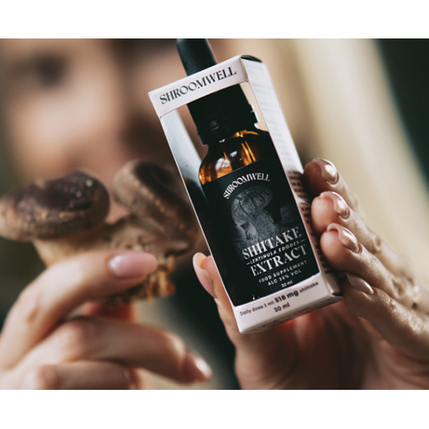 Shroomwell Šiitake ekstraktas 30 ml Shroomwell Šiitake ekstraktas 30 ml
