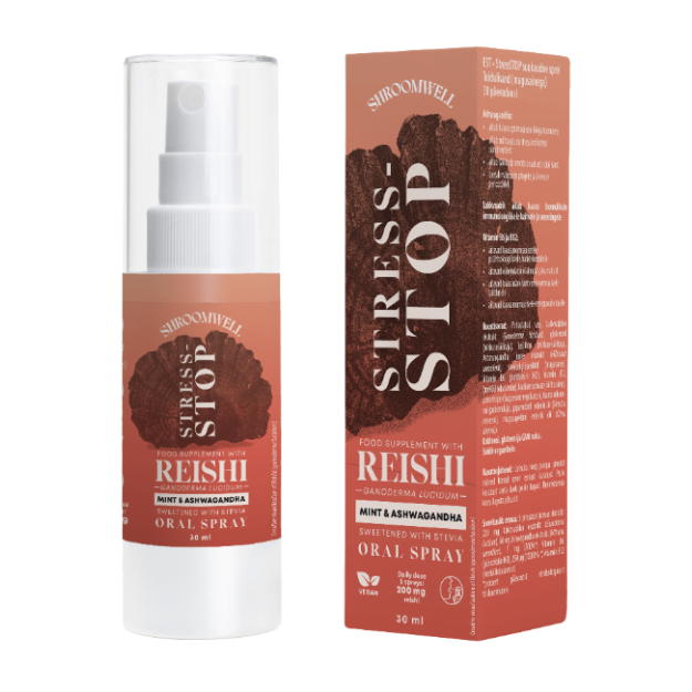 Shroomwell Stress Stop Spray 30 ml Shroomwell Stress Stop Spray 30 ml