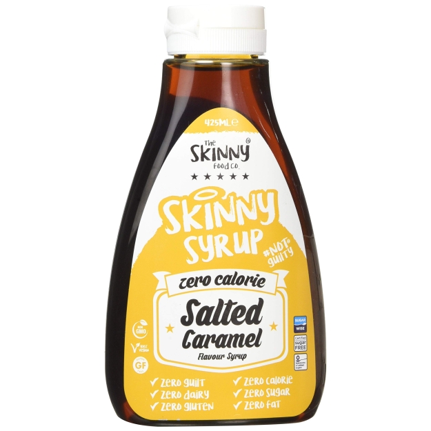 Skinny Foods Skinny Syrup 425 ml - Sālīta Karamele bilde Skinny Foods Skinny Syrup 425 ml - Sālīta Karamele fotogrāfija