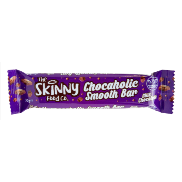Skinny Foods Chocaholic Bars 27 g - Pehme piimašokolaad Skinny Foods Chocaholic Bars 27 g - Pehme piimašokolaad