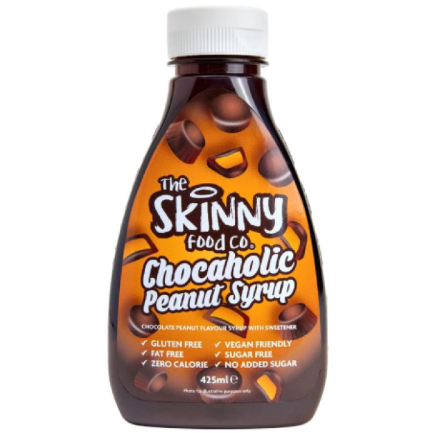 Skinny Foods Chocaholic Syrup 425 ml - Zemesriekstu Skinny Foods Chocaholic Syrup 425 ml - Zemesriekstu