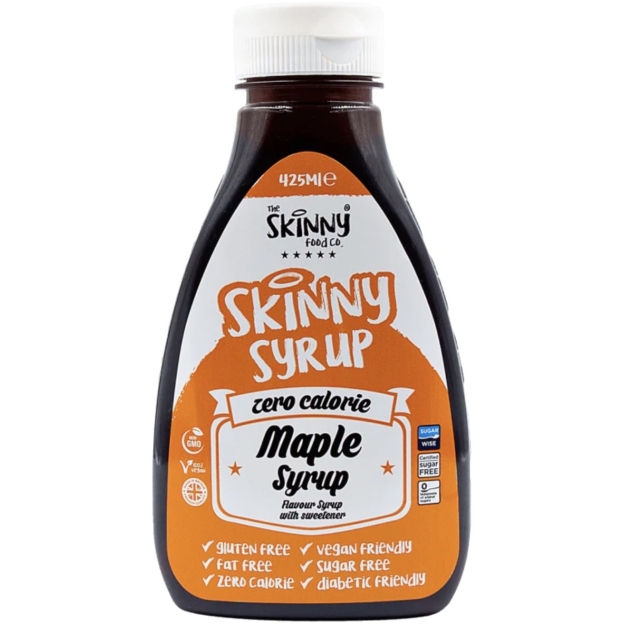 Skinny Foods Skinny Sirup 425 ml - Klevas paveikslėlį Skinny Foods Skinny Sirup 425 ml - Klevas nuotrauka