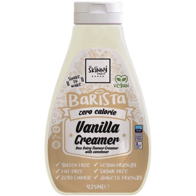Skinny Foods Piimavaba kreem Barista 425 ml - vanilje pilt Skinny Foods Piimavaba kreem Barista 425 ml - vanilje foto