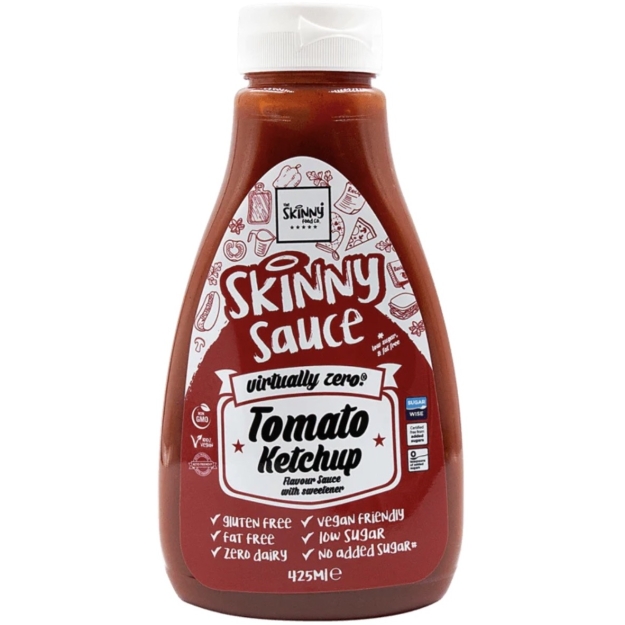 Skinny Foods Skinny Sauces 425 мл - Томатный кетчуп картинка Skinny Foods Skinny Sauces 425 мл - Томатный кетчуп фото