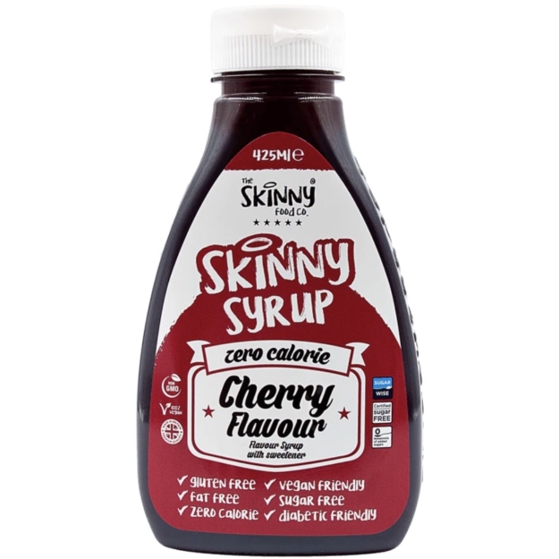 Skinny Foods Skinny Syrup 425 ml - Ķirsis bilde Skinny Foods Skinny Syrup 425 ml - Ķirsis fotogrāfija