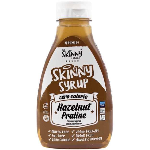 Skinny Foods Skinny Syrup 425 ml - Lazdu riekstu pralīns bilde Skinny Foods Skinny Syrup 425 ml - Lazdu riekstu pralīns fotogrāfija