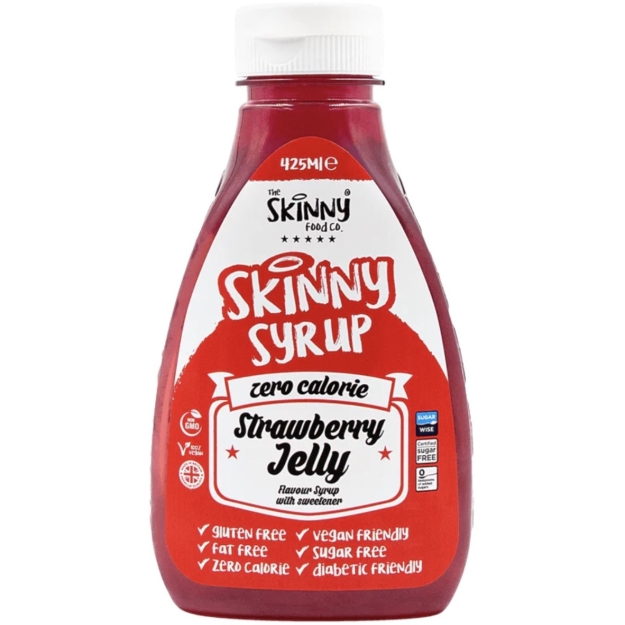 Skinny Foods Skinny Syrup 425 ml - Strawberry Jelly picture Skinny Foods Skinny Syrup 425 ml - Strawberry Jelly photo