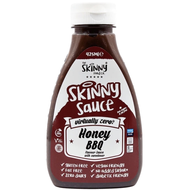 Skinny Foods Skinny Sauces 425 ml - Medaus BBQ paveikslėlį Skinny Foods Skinny Sauces 425 ml - Medaus BBQ nuotrauka