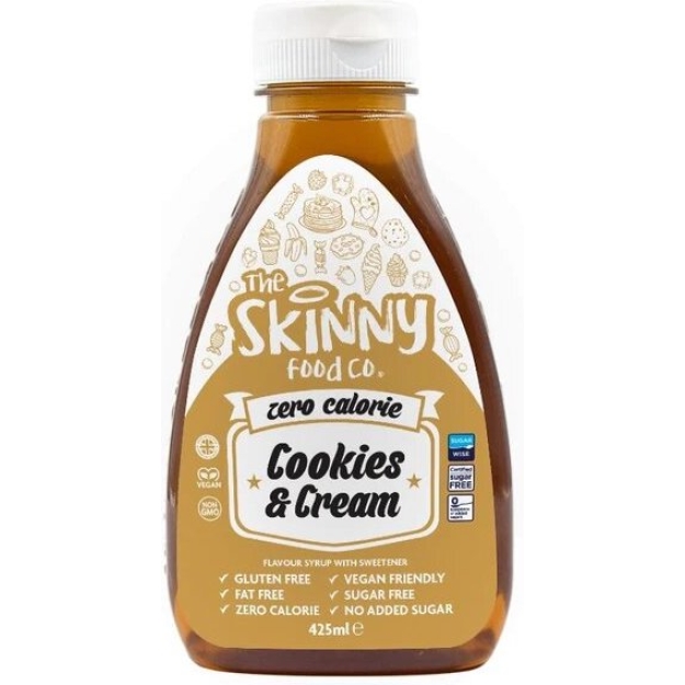 Skinny Foods Skinny Syrup 425 ml - Sausainiai Su Kremu paveikslėlį Skinny Foods Skinny Syrup 425 ml - Sausainiai Su Kremu nuotrauka