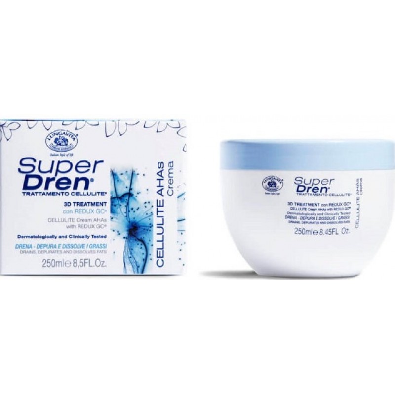 SuperDren Cellulite Cream AHA-s with Redux GC - tselluliiti lõhustav kreem 250 ml foto